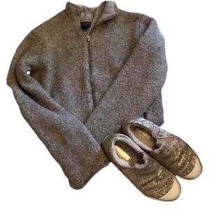 Abercrombie & Fitch Quilted Sweater Jacket Size L